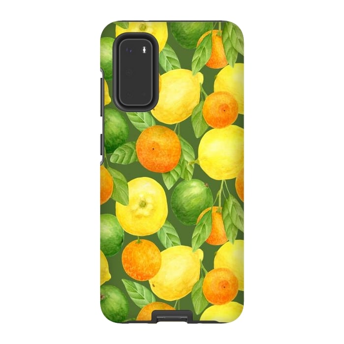 Galaxy S20 StrongFit summer fruits lemons and oranges by haroulita