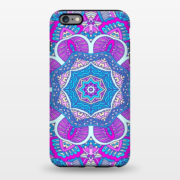 iPhone 6/6s plus StrongFit purple pink modern star mandala  by haroulita