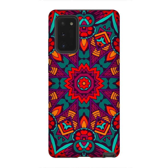 Galaxy Note 20 StrongFit red geometric mandala by haroulita