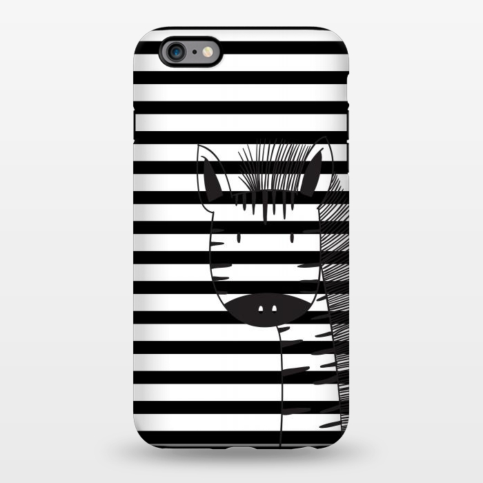 iPhone 6/6s plus StrongFit minimal black white cute zebra by haroulita