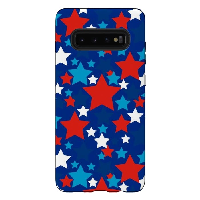 Galaxy S10 plus StrongFit patriotic stars  by haroulita