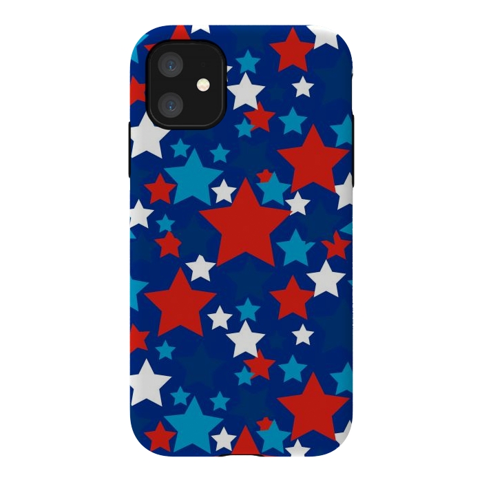 iPhone 11 StrongFit patriotic stars  by haroulita