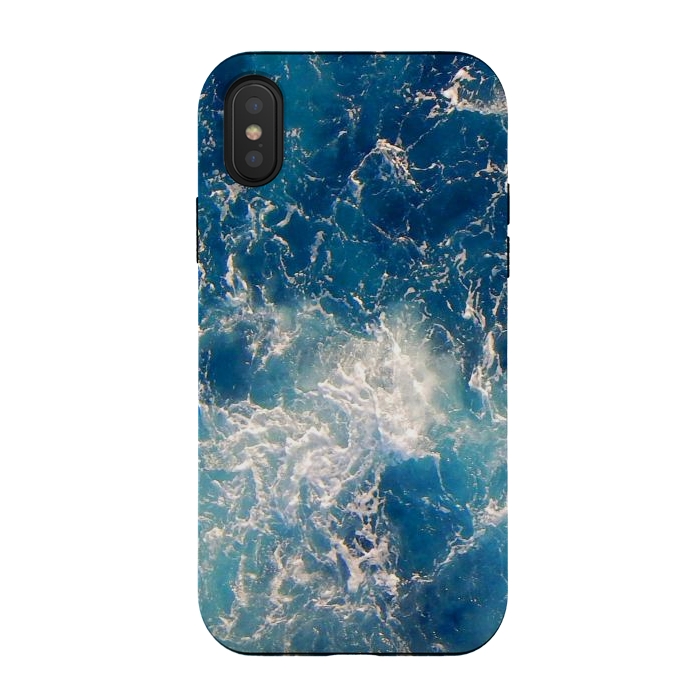 iPhone Xs / X StrongFit ocean waves by haroulita