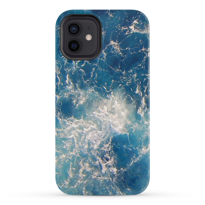 iPhone 12 mini StrongFit ocean waves by haroulita