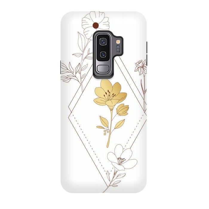Galaxy S9 plus StrongFit gold flower  by haroulita