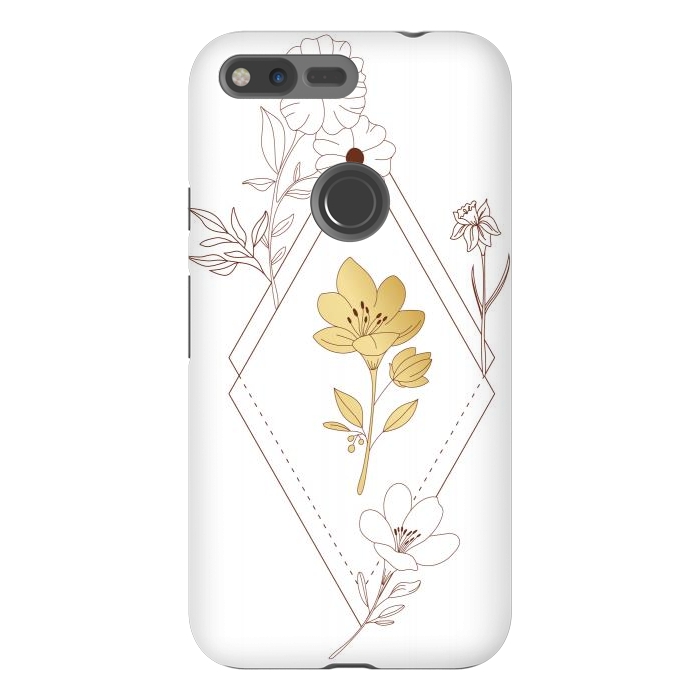 Pixel XL StrongFit gold flower  by haroulita