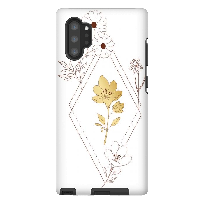 Galaxy Note 10 plus StrongFit gold flower  by haroulita