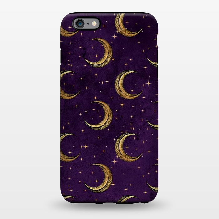 iPhone 6/6s plus StrongFit gold moon in night sky by haroulita