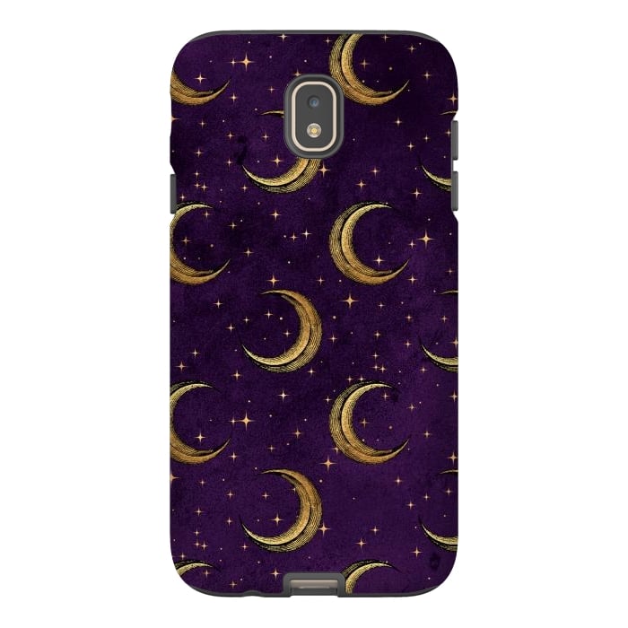 Galaxy J7 StrongFit gold moon in night sky by haroulita