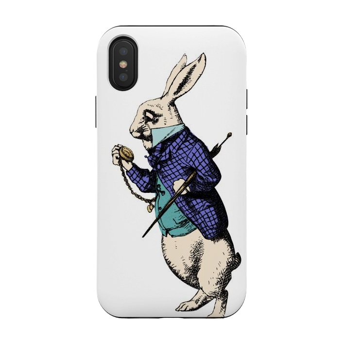 iPhone Xs / X StrongFit rabbit alice by haroulita