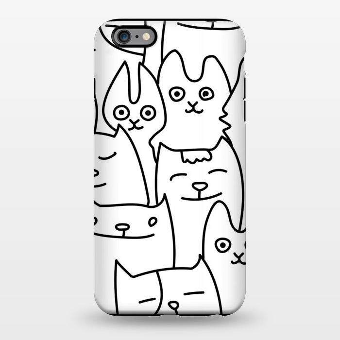 iPhone 6/6s plus StrongFit black white funny cats by haroulita