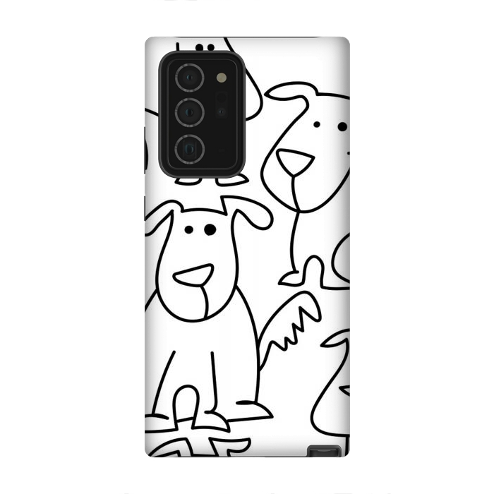 Galaxy Note 20 Ultra StrongFit doodle dogs by haroulita