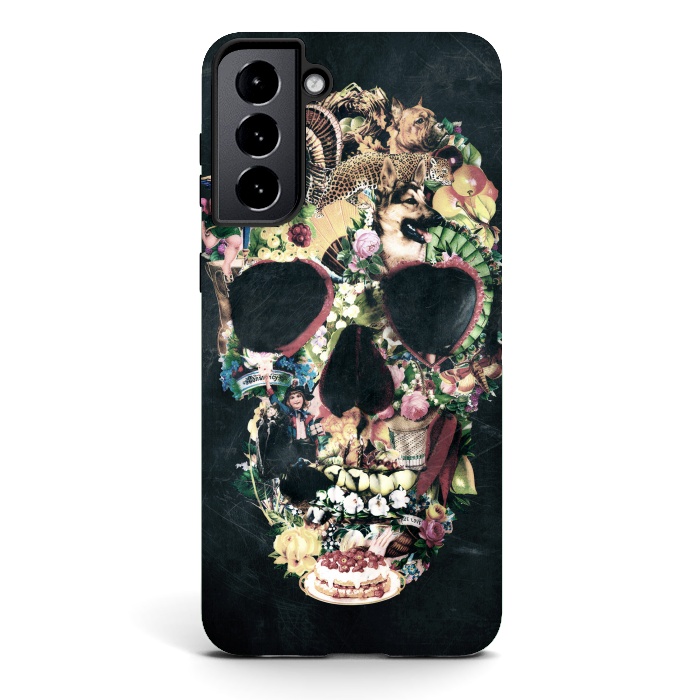 Galaxy S21 StrongFit Vintage Skull by Ali Gulec