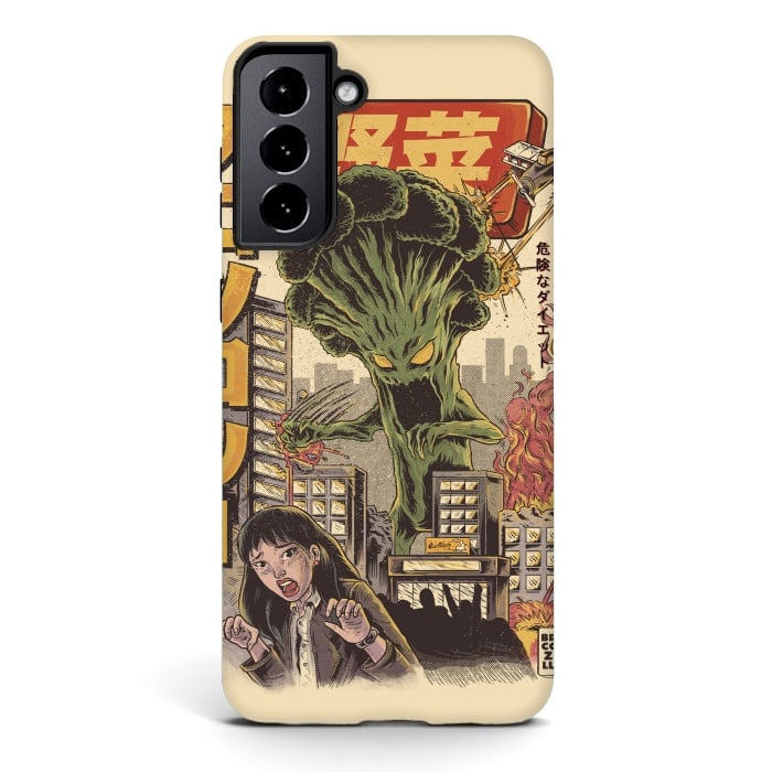 Galaxy S21 StrongFit THE BROCCOZILLA by Ilustrata