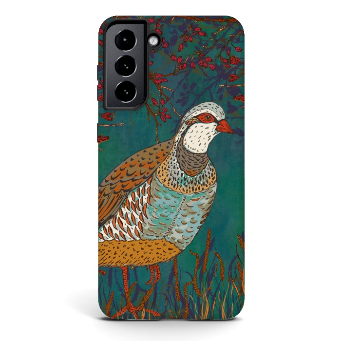 Galaxy S21 StrongFit Partridge by Lotti Brown