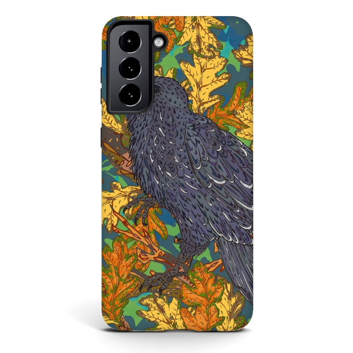 Galaxy S21 StrongFit Raven and Oak by Lotti Brown