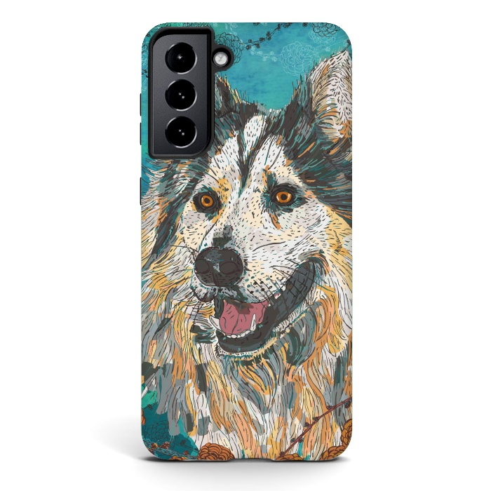 Galaxy S21 StrongFit Husky by Lotti Brown