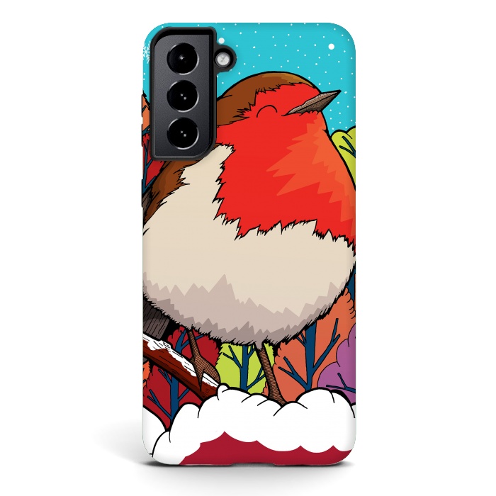 Galaxy S21 StrongFit The Big Red Robin by Steve Wade (Swade)