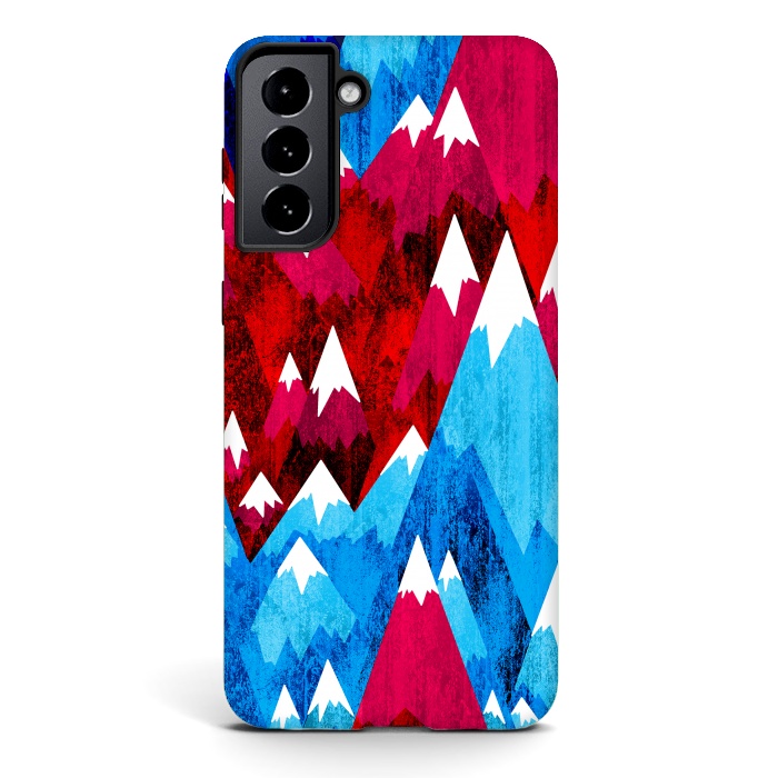 Galaxy S21 StrongFit Blue Peak Mountains by Steve Wade (Swade)