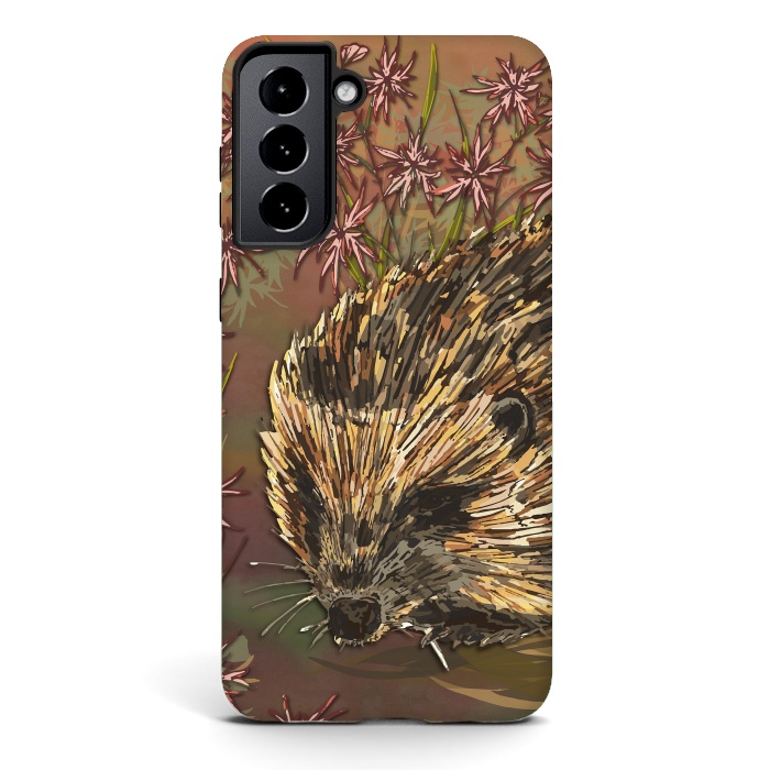 Galaxy S21 StrongFit Sweet Hedgehog by Lotti Brown
