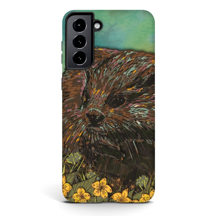 Galaxy S21 StrongFit Otter by Lotti Brown
