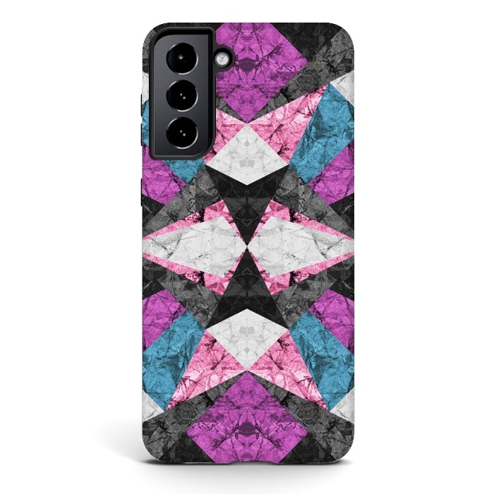 Galaxy S21 StrongFit Marble Geometric Background G438 by Medusa GraphicArt