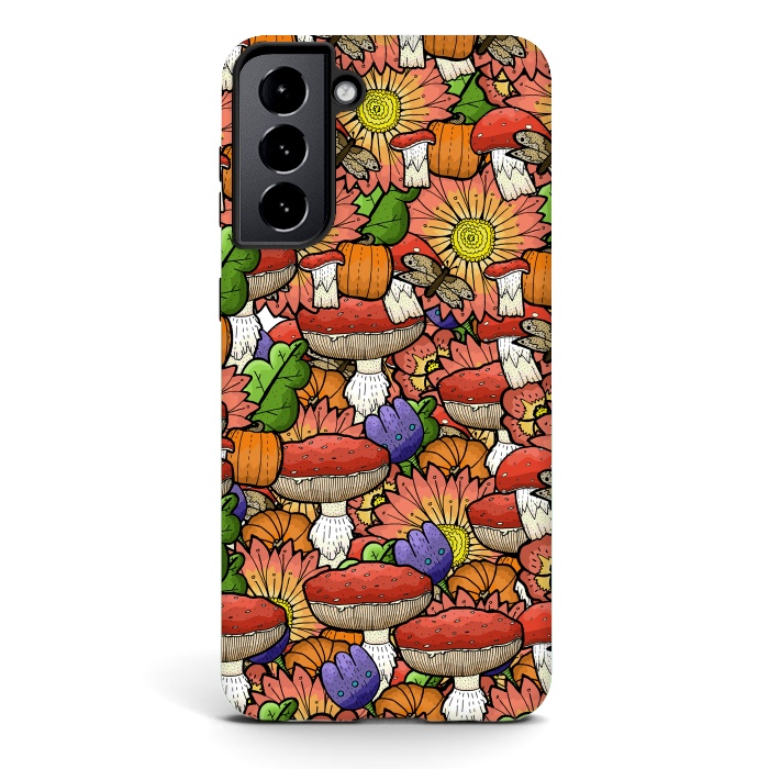 Galaxy S21 StrongFit Autumn Pattern by Steve Wade (Swade)