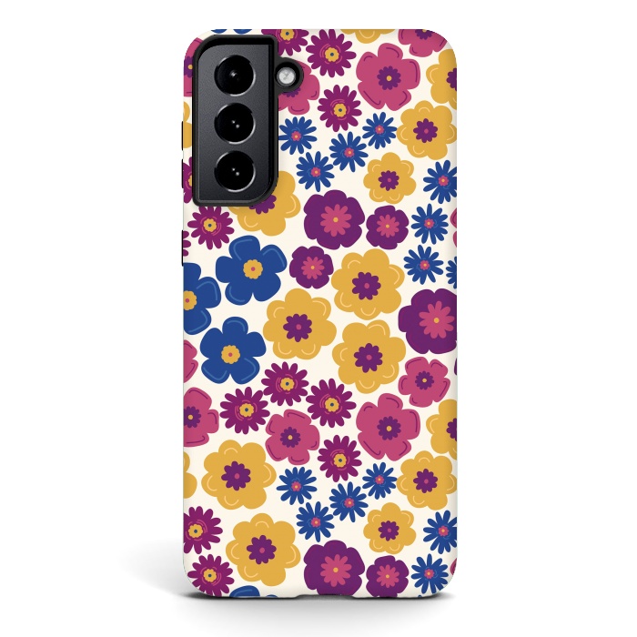 Galaxy S21 StrongFit Pop Floral by TracyLucy Designs