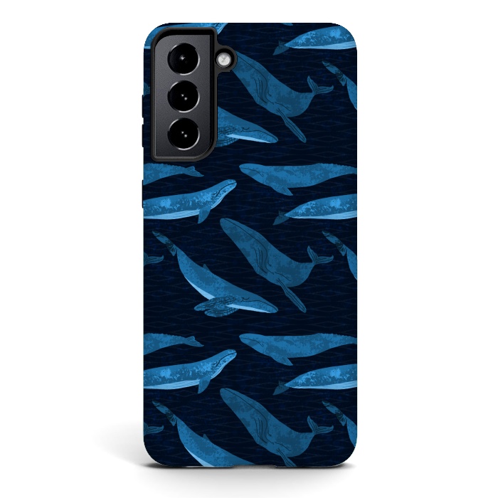 Galaxy S21 StrongFit Whales in the Deep by Noonday Design