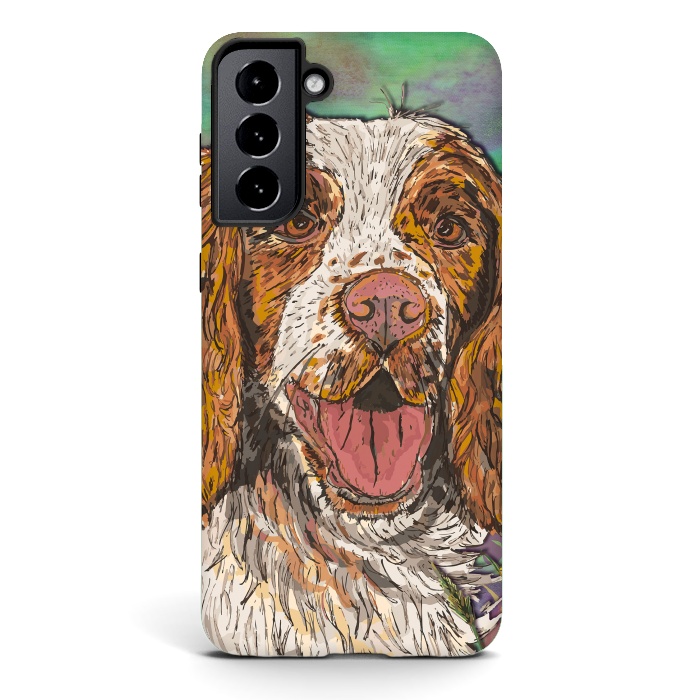 Galaxy S21 StrongFit Spaniel by Lotti Brown