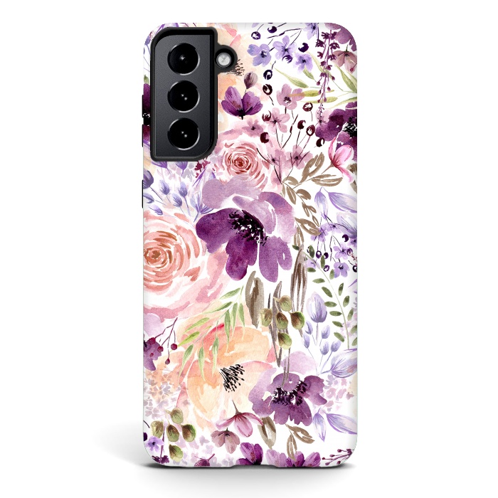 Galaxy S21 StrongFit Floral Chaos by Anis Illustration