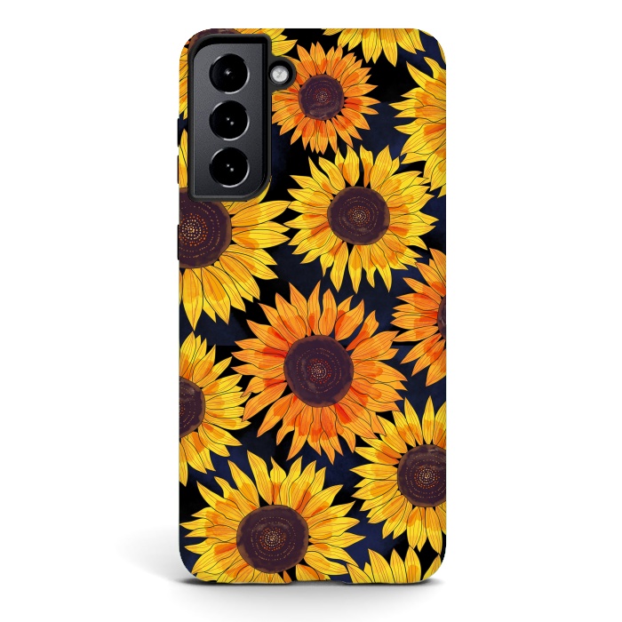 Galaxy S21 plus StrongFit Sunflowers 2 by Laura Grant