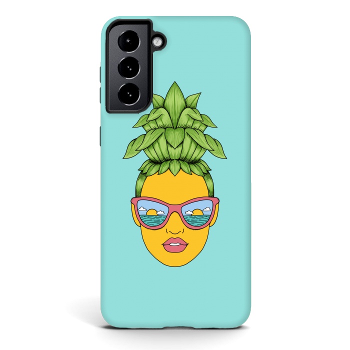 Galaxy S21 StrongFit Pineapple Girl by Coffee Man