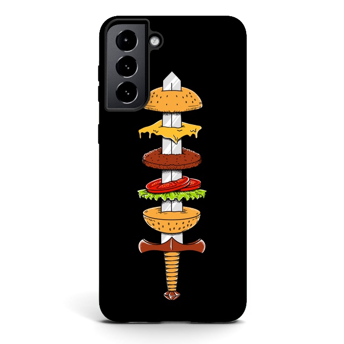 Galaxy S21 plus StrongFit sword Burger by Coffee Man