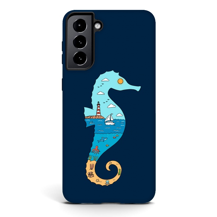 Galaxy S21 StrongFit SeahorseNature by Coffee Man