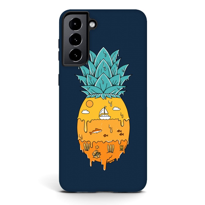 Galaxy S21 StrongFit Pineapple Landscape by Coffee Man