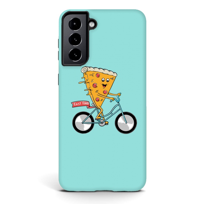 Galaxy S21 StrongFit Pizza Fast Food by Coffee Man