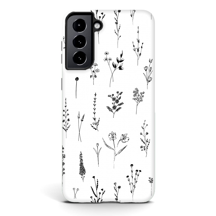 Galaxy S21 StrongFit Wildflowers by Anis Illustration