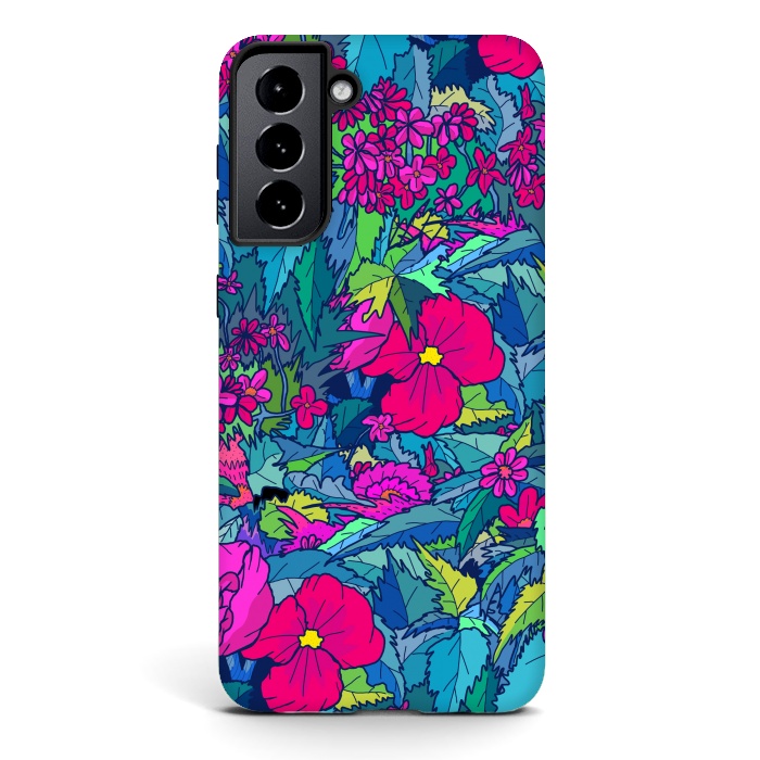 Galaxy S21 StrongFit Summer flowers by Steve Wade (Swade)
