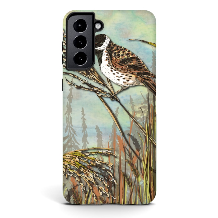 Galaxy S21 plus StrongFit Reedbunting by Lotti Brown