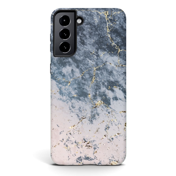 Galaxy S21 plus StrongFit Pink and blue marble by Winston