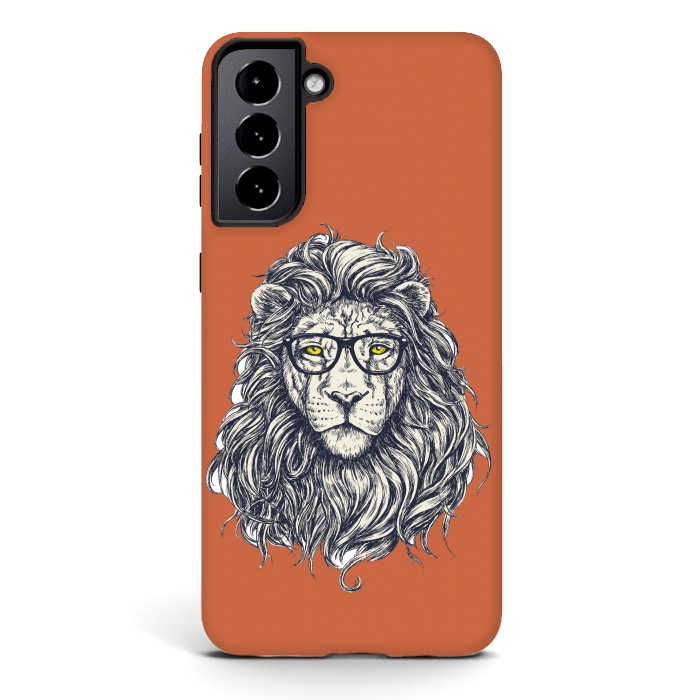 Galaxy S21 plus StrongFit Hipster Lion by Winston