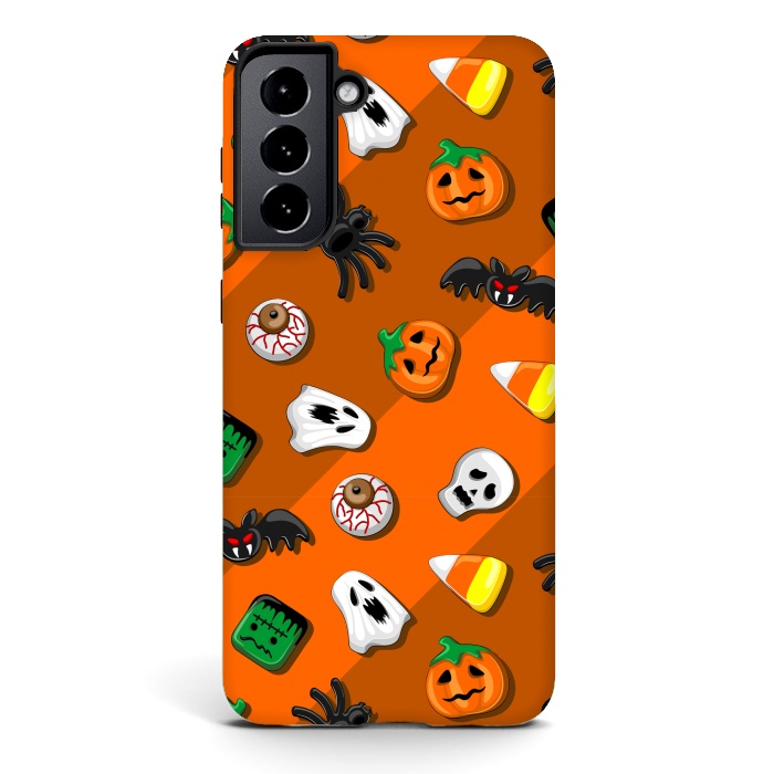 Galaxy S21 StrongFit Halloween Spooky Candies Party by BluedarkArt
