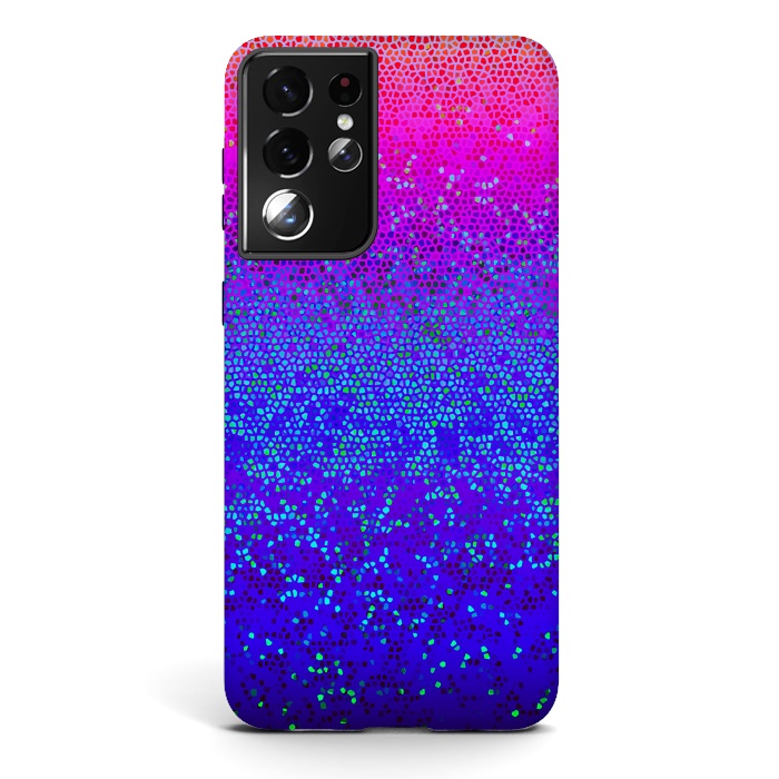 Galaxy S21 ultra StrongFit Glitter Star Dust G248 by Medusa GraphicArt