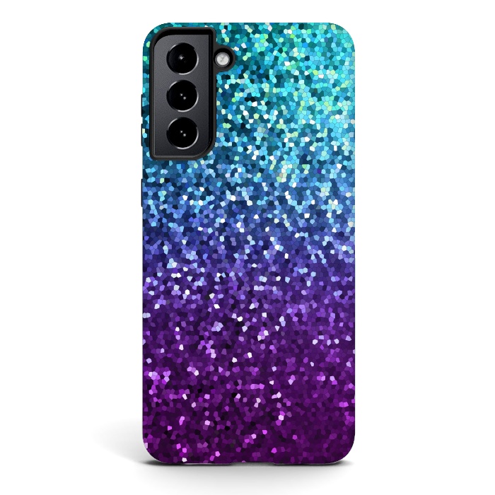 Galaxy S21 StrongFit Mosaic Sparkley Texture G198 by Medusa GraphicArt