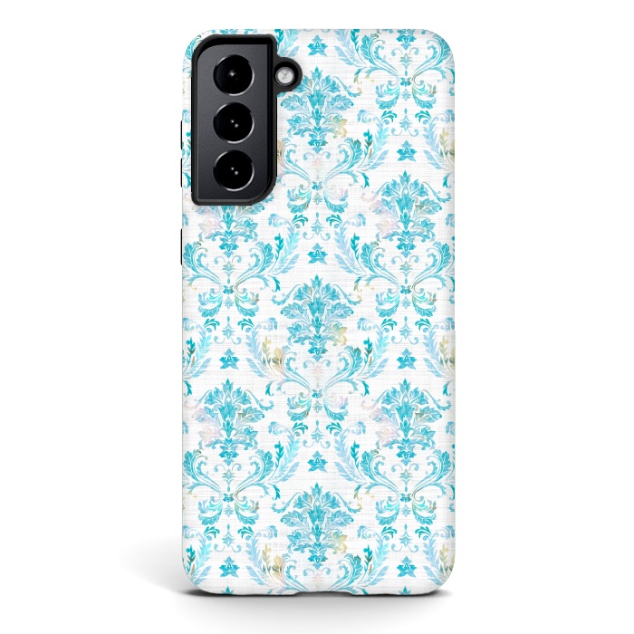 Galaxy S21 plus StrongFit Demure Damask by gingerlique