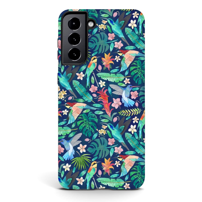 Galaxy S21 plus StrongFit Birds In Bohemian Paradise by Tangerine-Tane