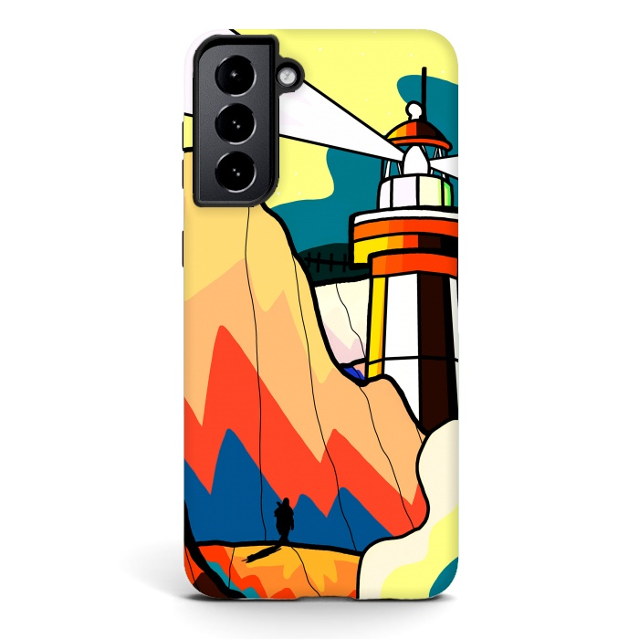 Galaxy S21 plus StrongFit The lost lighthouse by Steve Wade (Swade)