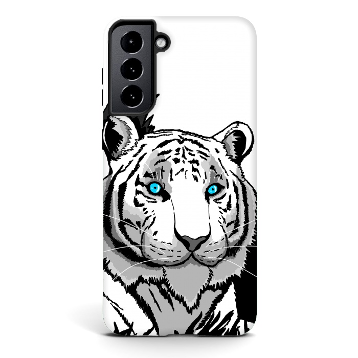 Galaxy S21 StrongFit The white tiger by Steve Wade (Swade)