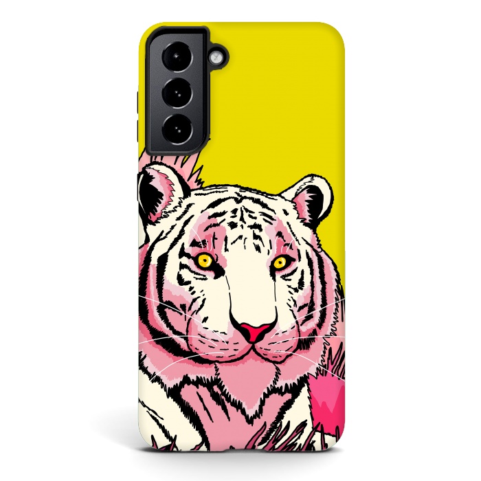 Galaxy S21 StrongFit The pink tone tiger by Steve Wade (Swade)
